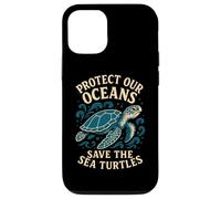 "Protect Our Oceans Save The Sea Turtles" Marine Life Animal Case for iPhone 12/12 Pro