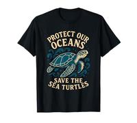 Protect Our Oceans Save The Sea Turtles Marine Life Animal T-Shirt