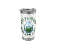 Protect Our Planet Earth Reflection Nature Conservation Des Stainless Steel Insulated Tumbler