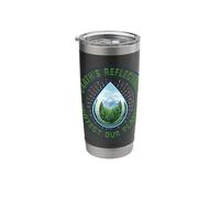 Protect Our Planet Earth Reflection Nature Conservation Des Stainless Steel Insulated Tumbler