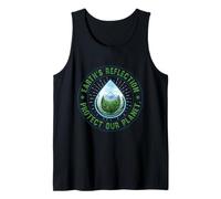 Protect Our Planet Earth Reflection Nature Conservation Des Tank Top