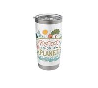 Protect Our Planet Human Rights Protest Environment Art Stainless Steel Insulated Tumbler