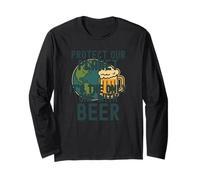Protect Our Planet It's The Only One with Beer Save Earth Long Sleeve T-Shirt