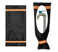 Protect outdoor plumbing from freezing with a frost resistant faucet cover designed for use in harsh winter conditions (26x64cm)