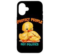 Protect People Not Politics Cute Ducklings Retro Kindness Case for iPhone 16