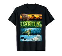 Protect Preserve Respect Animal Rights Happy Earth Day Kids T-Shirt