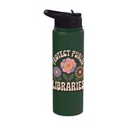 Protect Public Libraries Stainless Steel Insulated Water Bottle