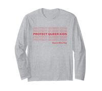 Protect Queer Kids LGBTQ Trans Live Matter Gay Pride Flag Long Sleeve T-Shirt