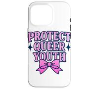 Protect Queer Youth Bold Varsity Bow Design Case for iPhone 16 Pro