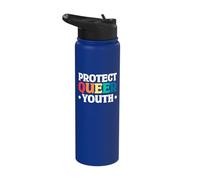 Protect Queer Youth Stainless Steel Insulated Water Bottle