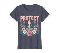 Protect The Dolls Trans Women Transgender Visibility T-Shirt, Women, Heather Blue, Large