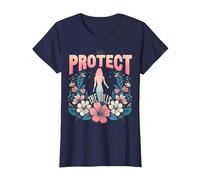 Protect The Dolls Trans Women Transgender Visibility T-Shirt, Women, Navy Blue, Small