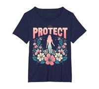Protect The Dolls Trans Women Transgender Visibility T-Shirt, Women's Plus, Navy Blue, 3X