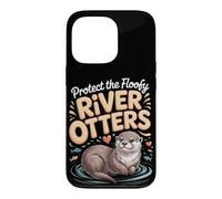 Protect the Floofy River Otters Otter Case for iPhone 13 Pro