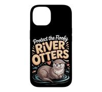 Protect the Floofy River Otters Otter Case for iPhone 14