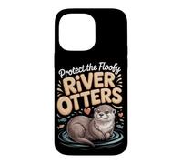 Protect the Floofy River Otters Otter Case for iPhone 14 Pro Max