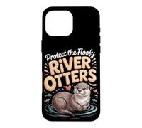Protect the Floofy River Otters Otter Case for iPhone 16 Pro Max