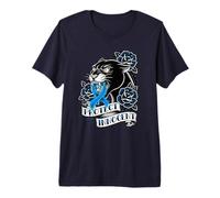 Protect The Innocent Panther Tattoo Blue Ribbon Advocacy Premium T-Shirt