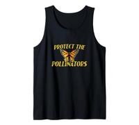 Protect the Pollinators Illustration Monarch Butterfly Tank Top