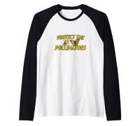 Protect the Pollinators Illustration Raglan Baseball Tee