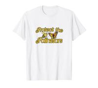 Protect the Pollinators Illustration Value Graphic T-Shirt, Men, White, S