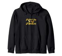 Protect the Pollinators Illustration Zip Hoodie