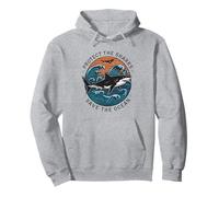 Protect The Shark Save The Ocean Activist Earth Day Planet Pullover Hoodie