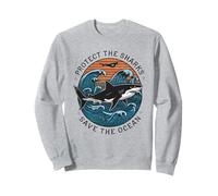 Protect The Shark Save The Ocean Activist Earth Day Planet Sweatshirt