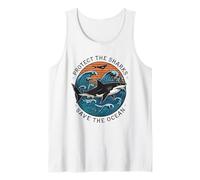 Protect The Shark Save The Ocean Activist Earth Day Planet Tank Top