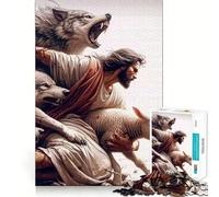 Protect The Sheep Teenagers 1000 Piece Jigsaw Puzzle Think Smart Toy Bonding Time Smooth Cut Santa Wish List (38x26cm)