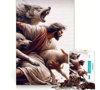 Protect The Sheep Teenagers 1000 Piece Jigsaw Puzzle Think Smart Toy Bonding Time Smooth Cut Santa Wish List (50x75cm)