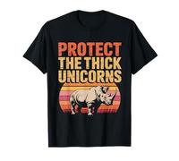 Protect The Thick Unicorns Rhinoceros Lover Rhino Unicorns T-Shirt