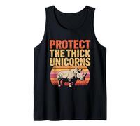 Protect The Thick Unicorns Rhinoceros Lover Rhino Unicorns Tank Top