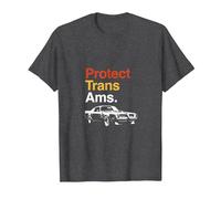 Protect Trans AMS - Funny Trans Am Tee Design for Men T-Shirt, Men, Dark Heather Grey, 5X-Large