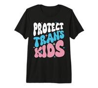 Protect Trans Kids LGBT Pride Month Groovy Premium T-Shirt
