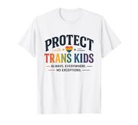 Protect Trans Kids LGBTQ+ Pride Equality Support Design T-Shirt