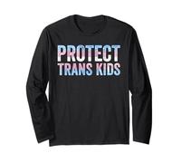 Protect Trans Kids Trans Flag Support Pride Equality Rights Long Sleeve T-Shirt