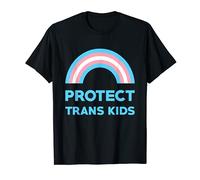 Protect Trans Kids Transgender Awareness Trans Rainbow Pride T-Shirt