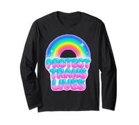 Protect Trans Lives Equality Statement Design Long Sleeve T-Shirt