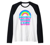 Protect Trans Lives Equality Statement Design Raglan Baseball Tee