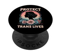 Protect Trans Lives Trans Women Transgender PopSockets Adhesive PopGrip