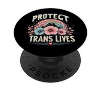 Protect Trans Lives Trans Women Transgender PopSockets Adhesive PopGrip