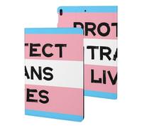 Protect Trans Lives Transgender Slim Protective Case Auto Wake Sleep Cover Kickstand Compatible with ipad Pro/ipad Air3(10.5in)