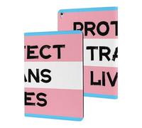 Protect Trans Lives Transgender Slim Protective Case Auto Wake Sleep Cover Kickstand Compatible with ipad Pro/2016 ipad Pro (9.7in)