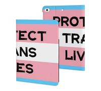 Protect Trans Lives Transgender Slim Protective Case Auto Wake Sleep Cover Kickstand Compatible with ipad Mini 1/2/3/4/5 (7.9in)