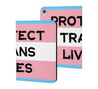 Protect Trans Lives Transgender Slim Protective Case Auto Wake Sleep Cover Kickstand Compatible with ipad Mini6 (8.3in)