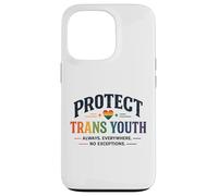 Protect Trans Youth LGBTQ+ Pride Equality Support Design Case for iPhone 13 Pro