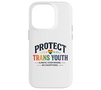 Protect Trans Youth LGBTQ+ Pride Equality Support Design Case for iPhone 14 Pro