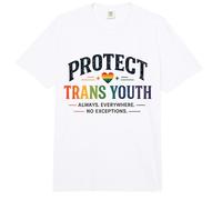 Protect Trans Youth LGBTQ+ Pride Equality Support Design Comfort Colors Adult Heavyweight T-Shirt