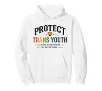 Protect Trans Youth LGBTQ+ Pride Equality Support Design Pullover Hoodie